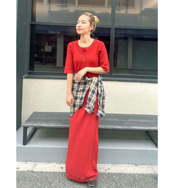 Ungrid「レイヤードニットワンピース」|ワンピース|