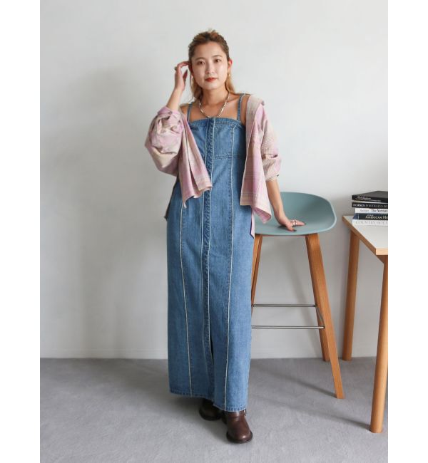 Ungrid「バックルコンビロングブーツ」|ロングブーツ|