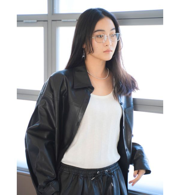 Ungrid「ランダムテレコタンクトップ」|タンクトップ|オフホワイト