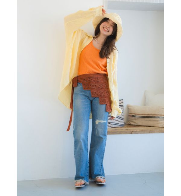 Ungrid「ランダムテレコタンクトップ」|タンクトップ|