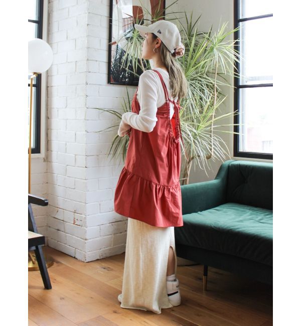 Ungrid「バックオープンミドル丈キャミ」|キャミソール|