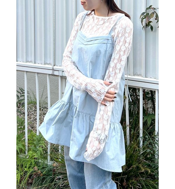 Ungrid「バックオープンミドル丈キャミ」|キャミソール|