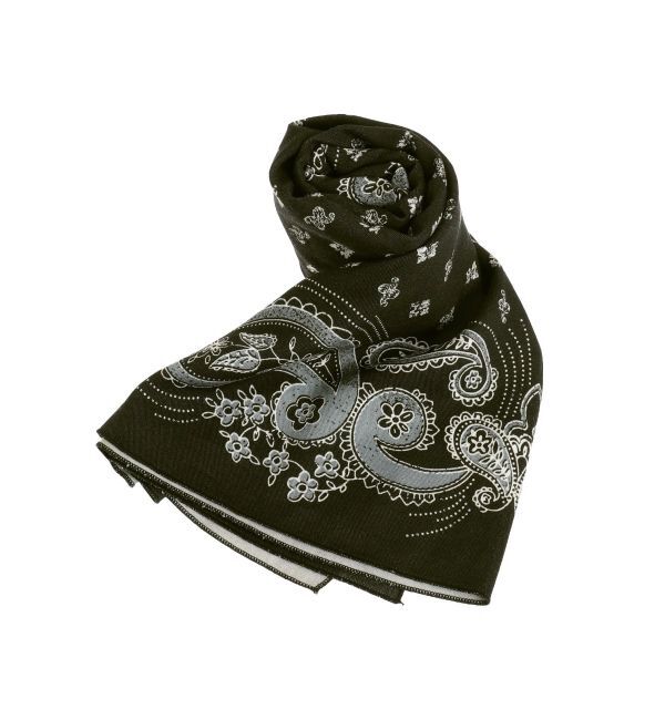 Ungrid「ペイズリー柄大判スカーフ」|バンダナ・スカーフ|