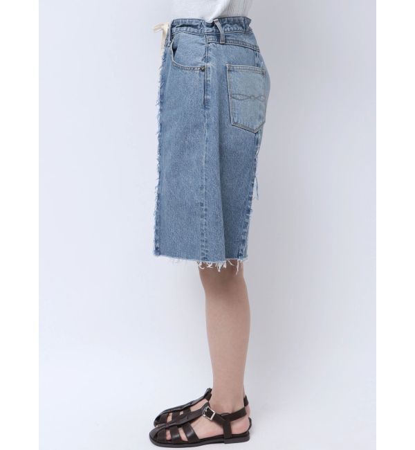 Ungrid「リメイクデニムハーフパンツ」|デニム|