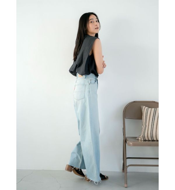 Ungrid「カットオフバギールーズデニム」|デニム|