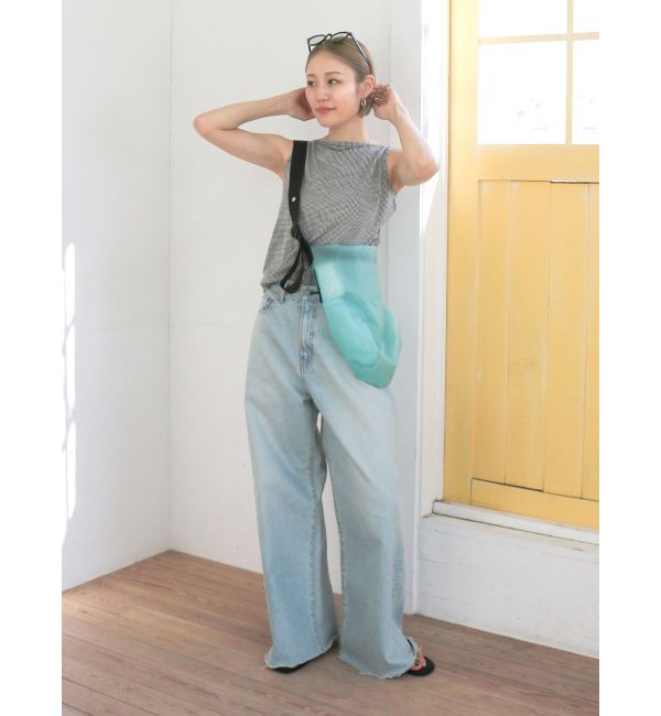 Ungrid「カットオフバギールーズデニム」|デニム|