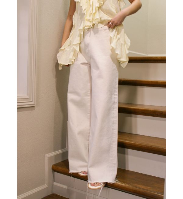 Ungrid「カットオフバギールーズデニム」|デニム|