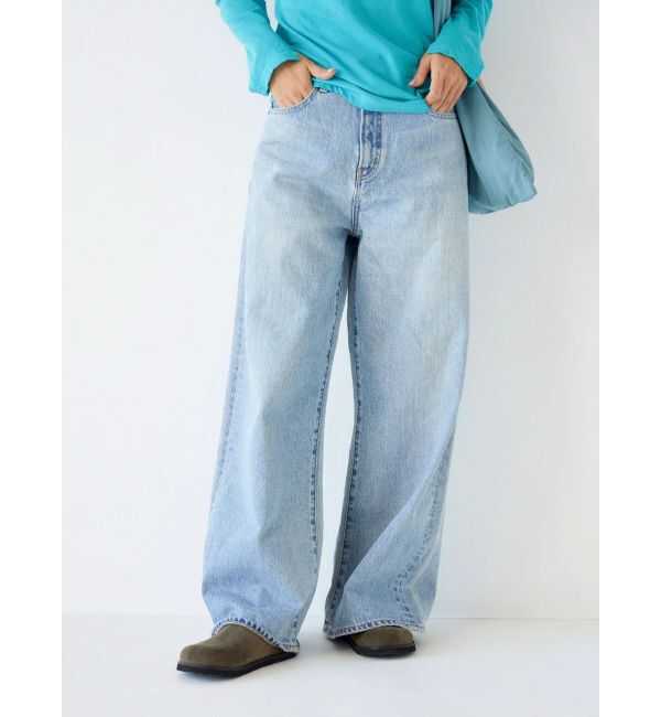 Ungrid「ハイウエストバギーデニム」|デニム|