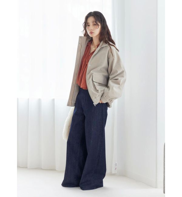 Ungrid「ハイウエストバギーデニム」|デニム|