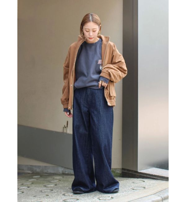 Ungrid「ハイウエストバギーデニム」|デニム|