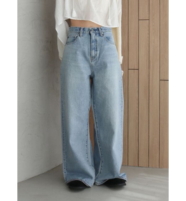 Ungrid「ハイウエストバギーデニム」|デニム|