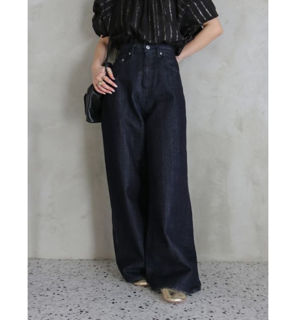 Ungrid「ハイウエストバギーデニム」|デニム|