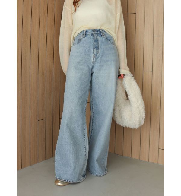 Ungrid「ハイウエストバギーデニム」|デニム|