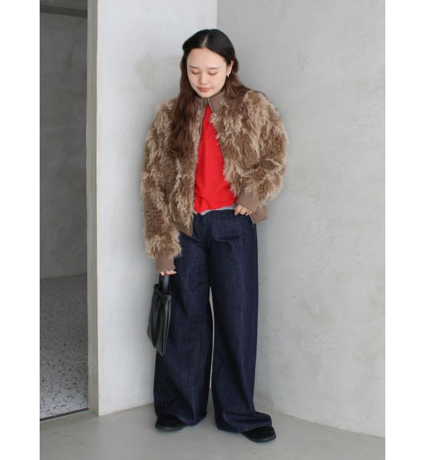 Ungrid「ハイウエストバギーデニム」|デニム|