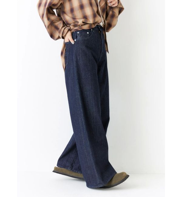 Ungrid「ハイウエストバギーデニム」|デニム|