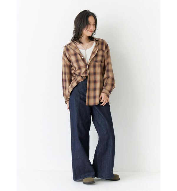 Ungrid「ハイウエストバギーデニム」|デニム|