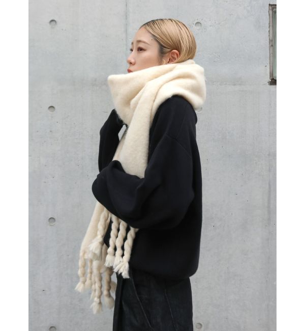 Ungrid「起毛大判ニットマフラー」|マフラー|