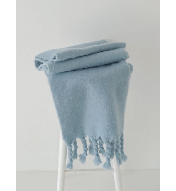 Ungrid「起毛大判ニットマフラー」|マフラー|ブルー
