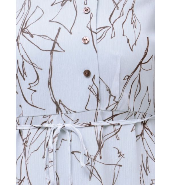 LAGUNAMOON「アシンメトリーネックラインプリントワンピース」|ワンピース|