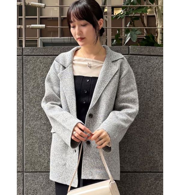 LAGUNAMOON「フォルムニットテーラードジャケット」|テーラードジャケット|