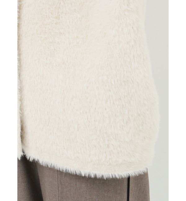 LAGUNAMOON「ミニシャギーセッケツニットカーディガン」|カーディガン|