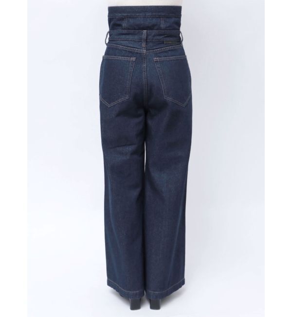 LAGUNAMOON「ハイウエストデニムバギーパンツ」|デニム|