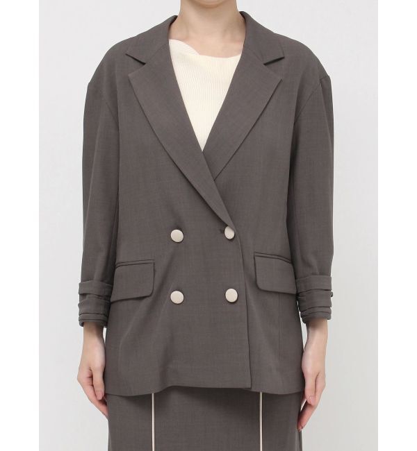 LAGUNAMOON「バイカラーボタンジャケット」|テーラードジャケット|