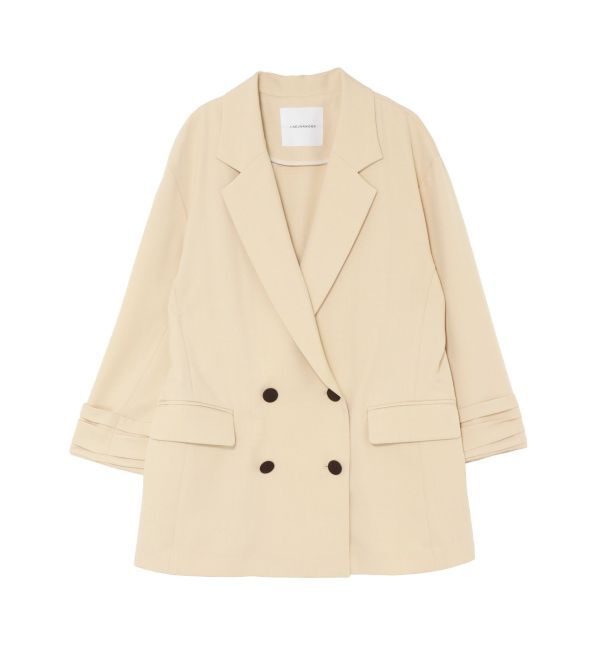 LAGUNAMOON「バイカラーボタンジャケット」|テーラードジャケット|