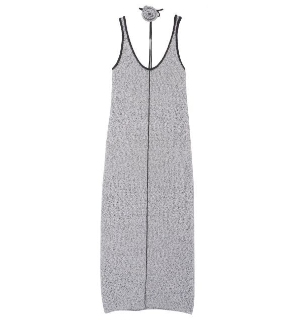 LAGUNAMOON「コサージュニットノースリーブワンピース」|ワンピース|ミックス