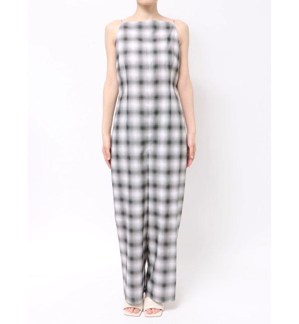 LAGUNAMOON「オンブレチェックオールインワン」|ワンピース|