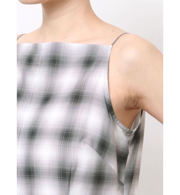 LAGUNAMOON「オンブレチェックオールインワン」|ワンピース|