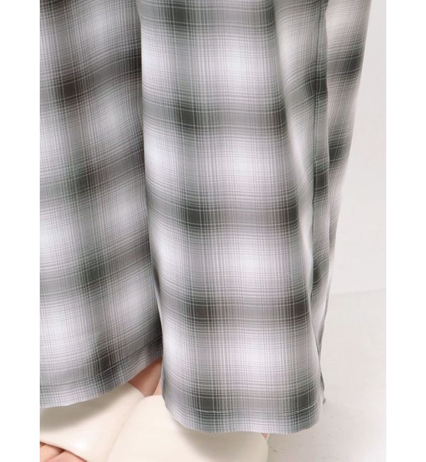 LAGUNAMOON「オンブレチェックオールインワン」|ワンピース|