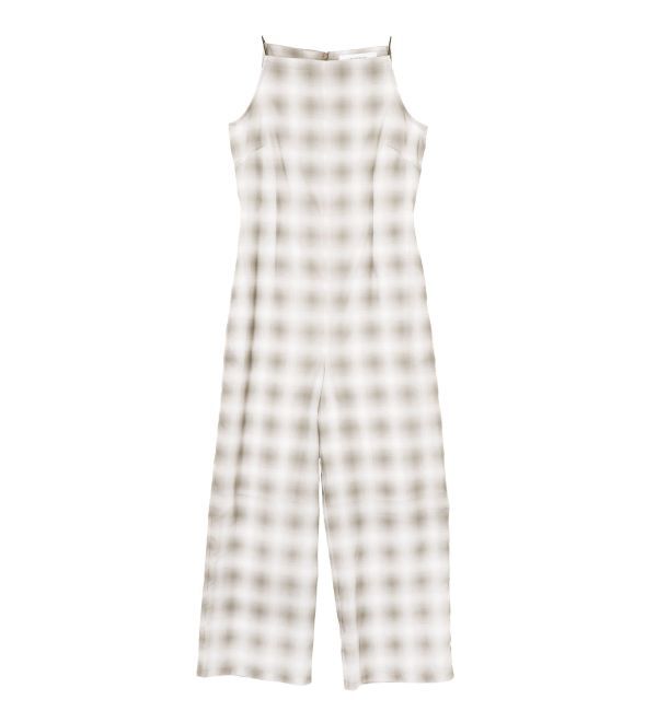 LAGUNAMOON「オンブレチェックオールインワン」|ワンピース|