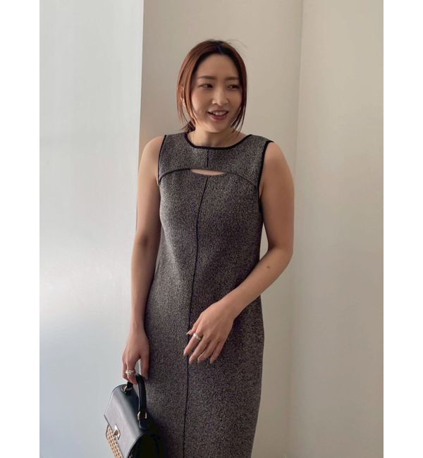 LAGUNAMOON「カットアウトニットワンピース」|ワンピース|