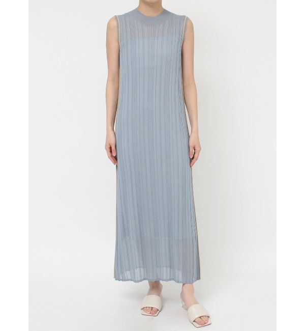 LAGUNAMOON「【WEB限定】ラインニットワンピース」|ワンピース|