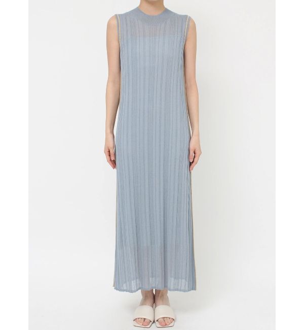 LAGUNAMOON「【WEB限定】ラインニットワンピース」|ワンピース|