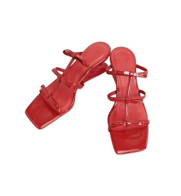 LAGUNAMOON「リボンストラップウエッジサンダル」|サンダル|