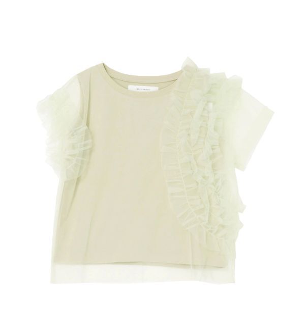 LAGUNAMOON「フリルチュールレイヤードトップス」|Tシャツ・カットソー|