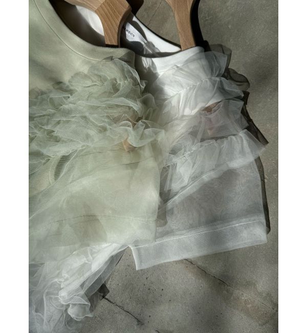 LAGUNAMOON「フリルチュールレイヤードトップス」|Tシャツ・カットソー|