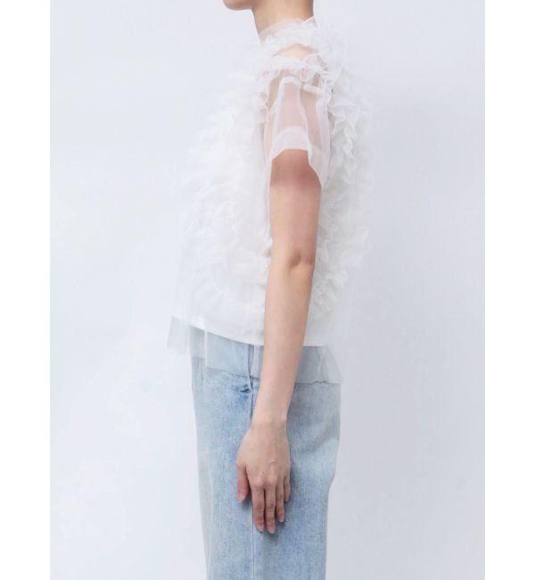 LAGUNAMOON「フリルチュールレイヤードトップス」|Tシャツ・カットソー|