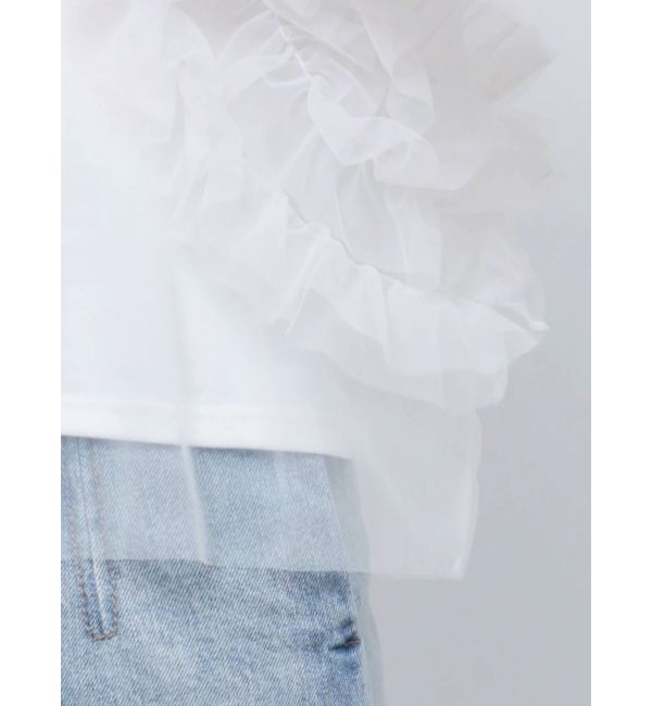 LAGUNAMOON「フリルチュールレイヤードトップス」|Tシャツ・カットソー|