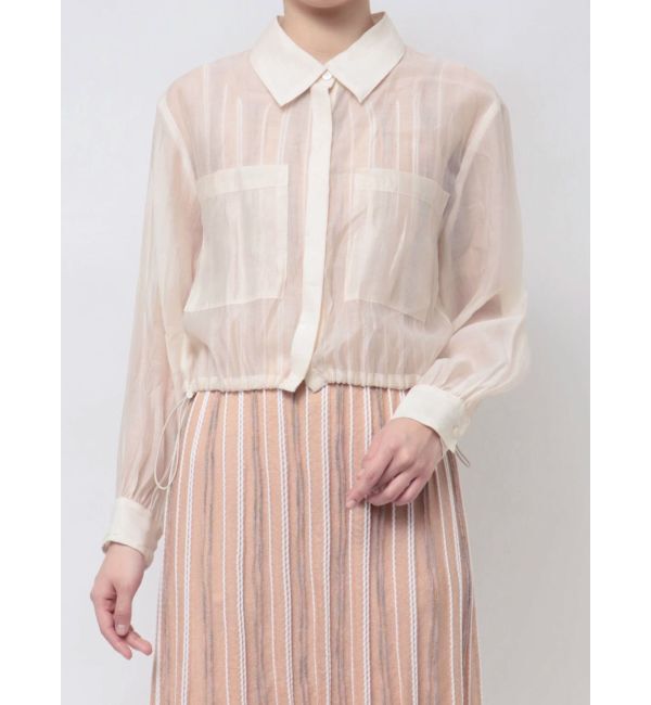 LAGUNAMOON「ドロストシアーショートシャツ」|シャツ・ブラウス|