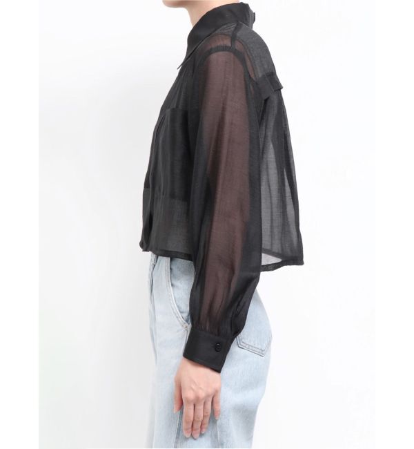 LAGUNAMOON「ドロストシアーショートシャツ」|シャツ・ブラウス|