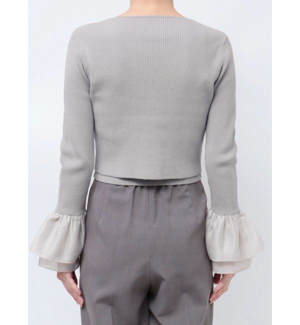 LAGUNAMOON「シアーフレアカフスニットアンサンブル」|ニット・セーター|