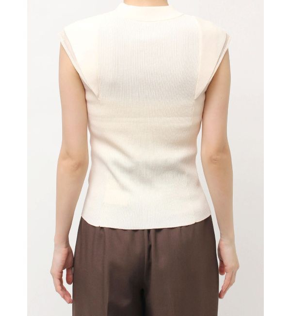 LAGUNAMOON「【追加生産/新色追加】カバースリーブシアーニットプルオーバー」|ニット・セーター|