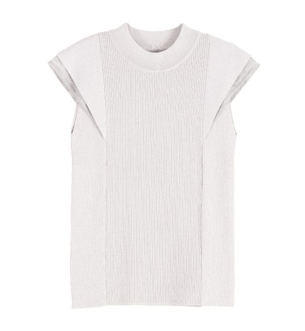 LAGUNAMOON「【追加生産/新色追加】カバースリーブシアーニットプルオーバー」|ニット・セーター|