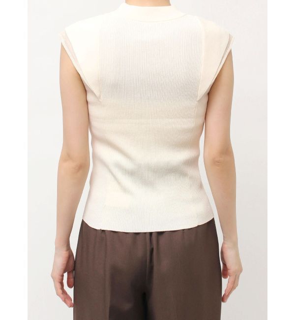 LAGUNAMOON「【追加生産/新色追加】カバースリーブシアーニットプルオーバー」|ニット・セーター|