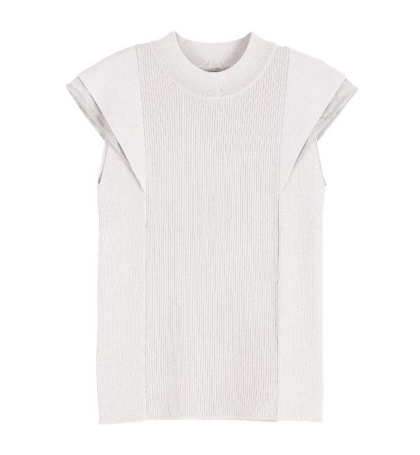 LAGUNAMOON「【追加生産/新色追加】カバースリーブシアーニットプルオーバー」|ニット・セーター|