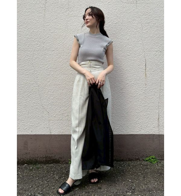 LAGUNAMOON「【追加生産/新色追加】カバースリーブシアーニットプルオーバー」|ニット・セーター|