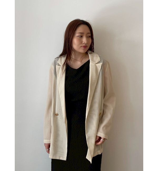 LAGUNAMOON「【追加生産】メッシュダブルテーラージャケット」|テーラードジャケット|